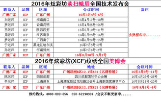 炫彩坊（XCF）全国布局深化 产品交易、技术培训与代理招募同步推进